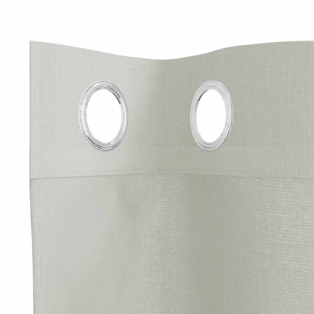 Tende in Voile con Occhielli 2 pz Grigio Chiaro 140x225 cm