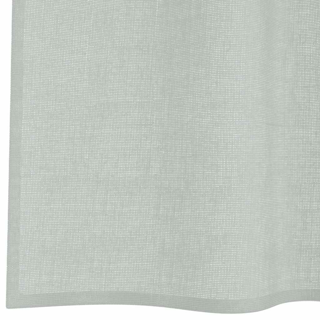 Tende in Voile con Occhielli 2 pz Grigio Chiaro 140x300 cm