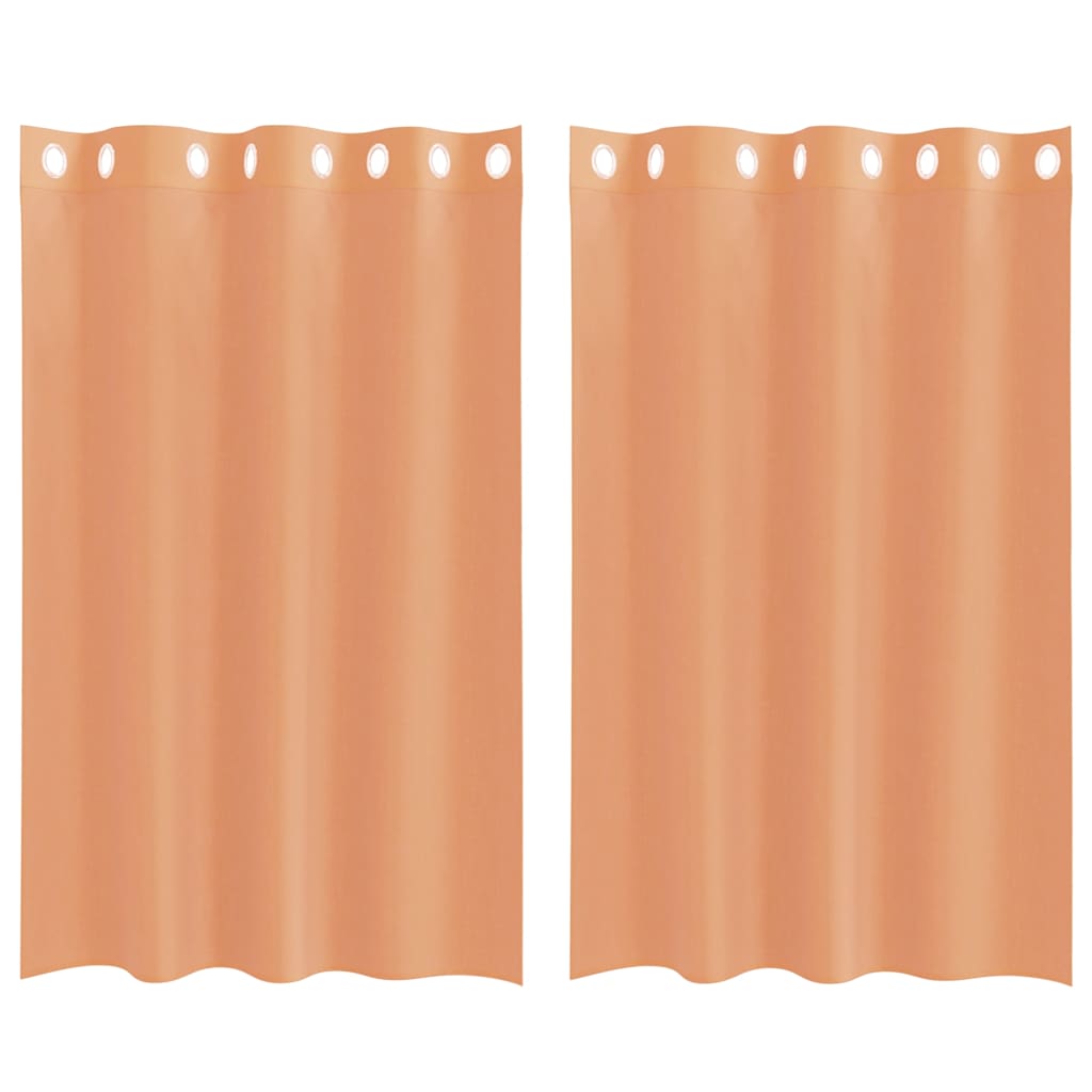Tende in Voile con Occhielli 2 pz Terracotta