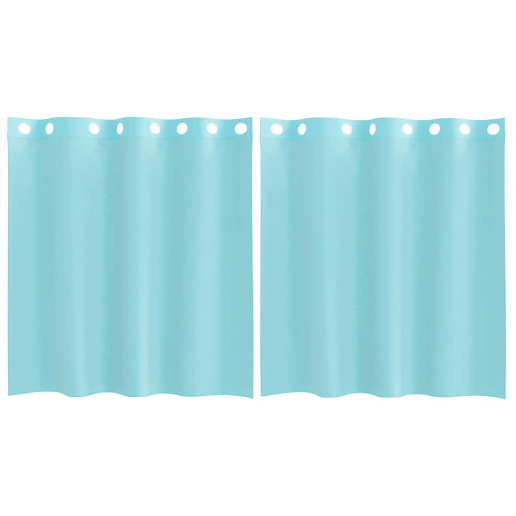 Tende in Voile con Occhielli 2 pz Turchese