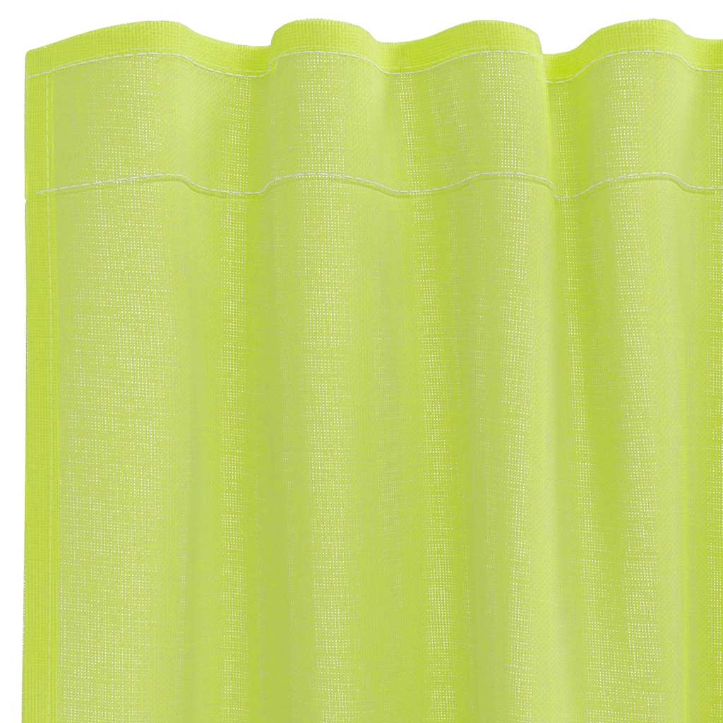 Tende in Voile con Tasche per Aste 2 pz Verde Mela
