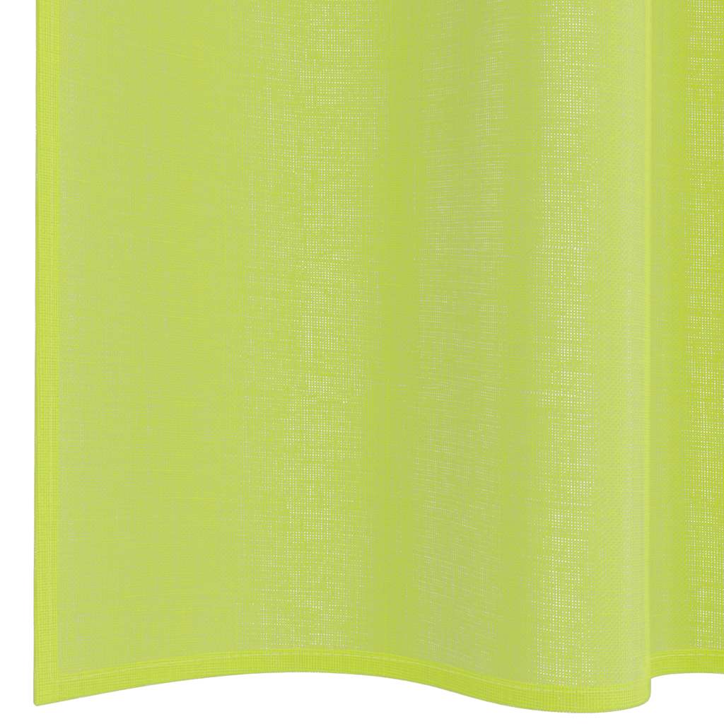 Tende in Voile con Tasche per Aste 2 pz Verde Mela