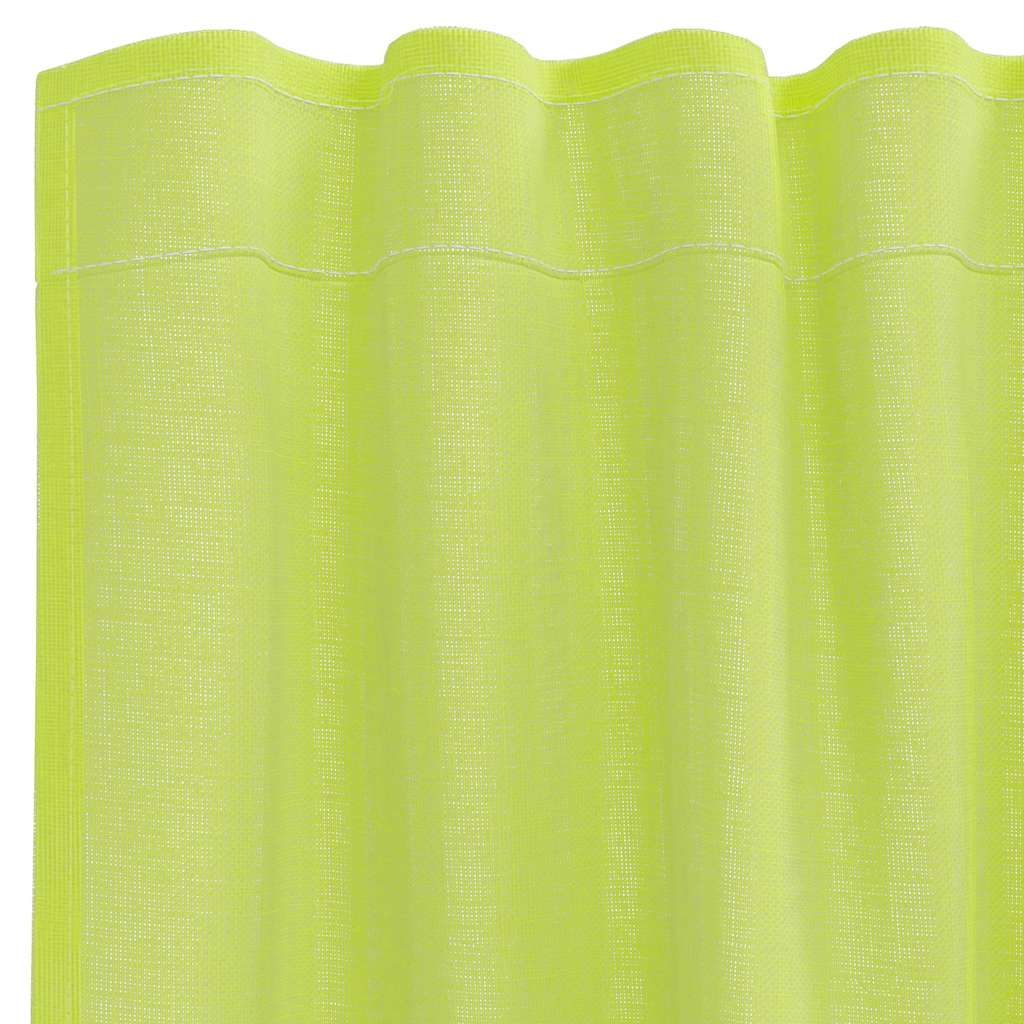 Tende in Voile con Tasche per Aste 2 pz Verde Mela