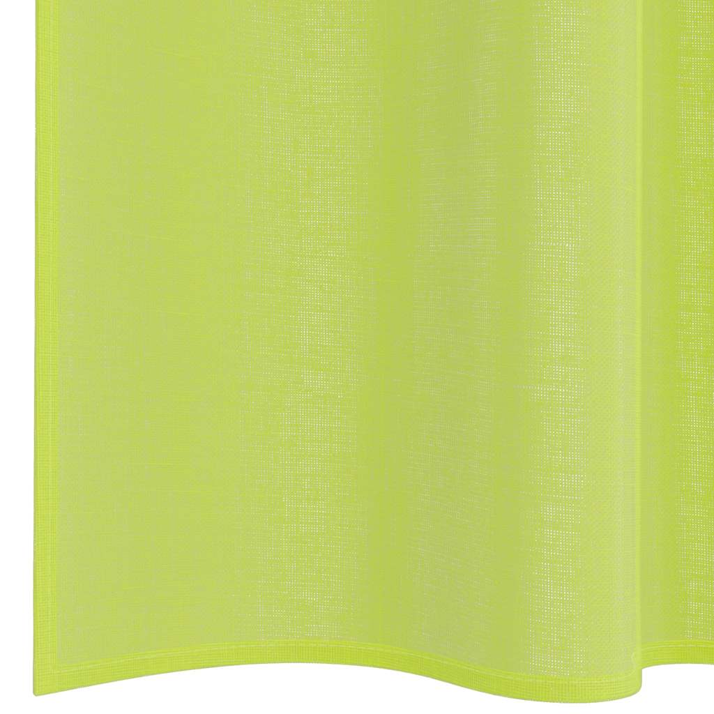 Tende in Voile con Tasche per Aste 2 pz Verde Mela