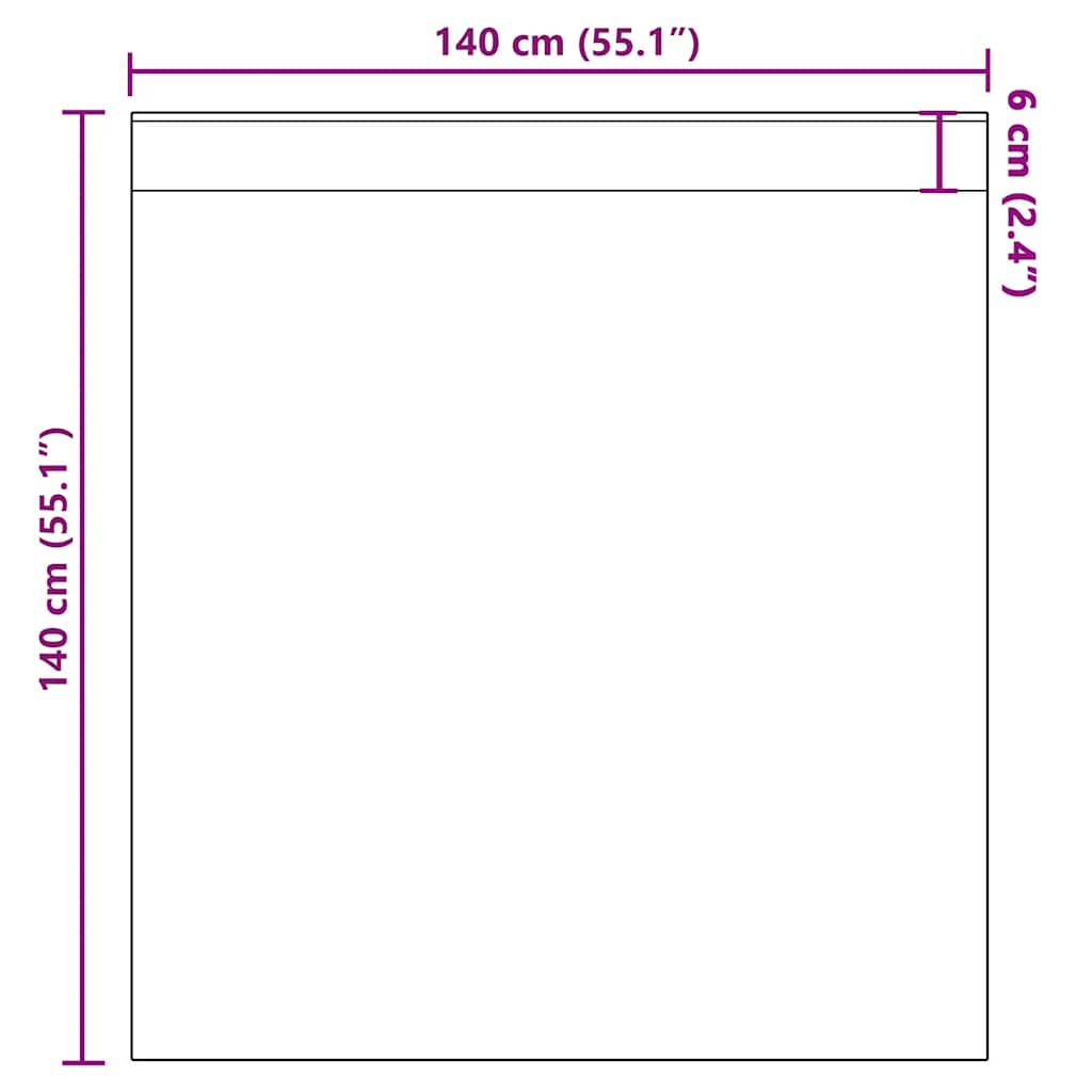 Tende in Voile con Tasche per Aste 2 pz Nero