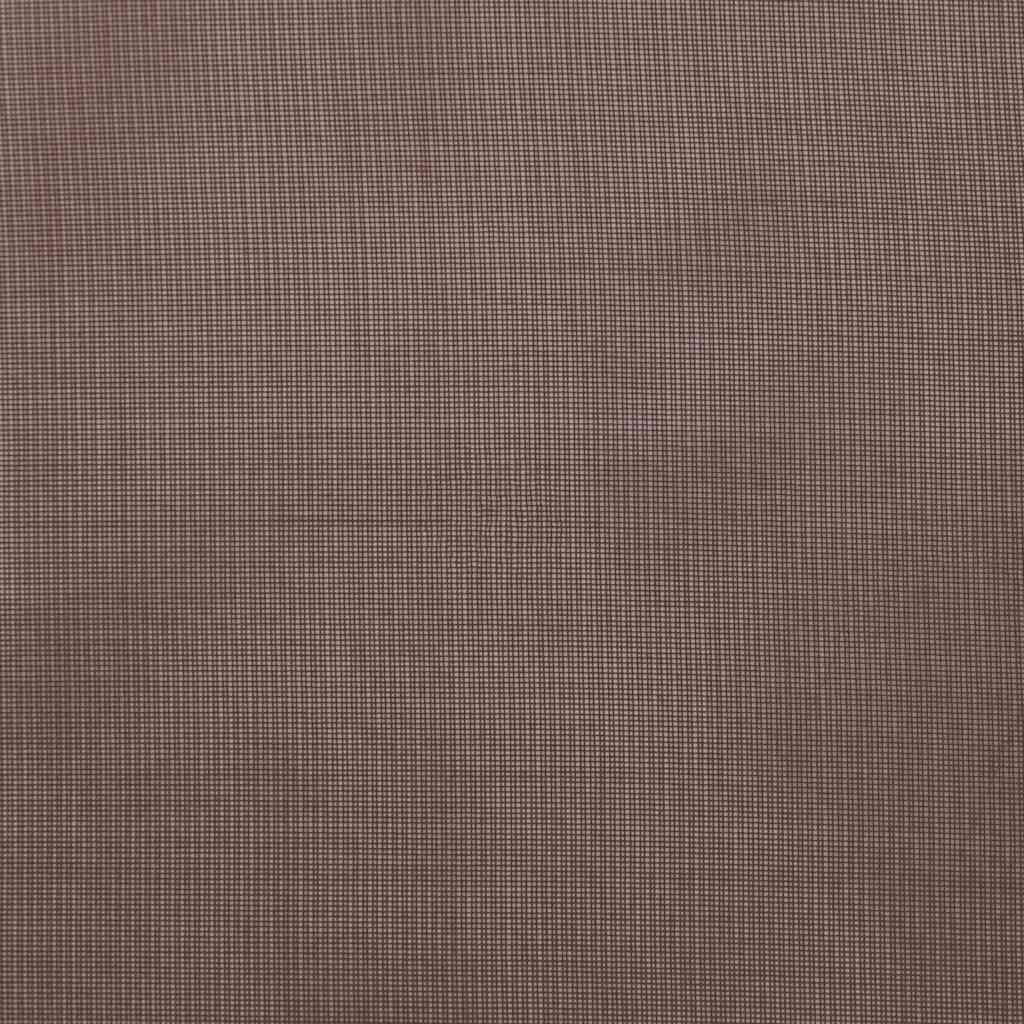 Tende in Voile con Tasche per Aste 2 pz Marrone