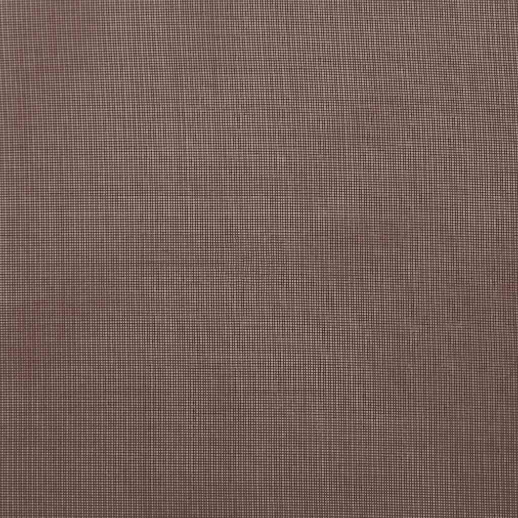 Tende in Voile con Tasche per Aste 2 pz Marrone