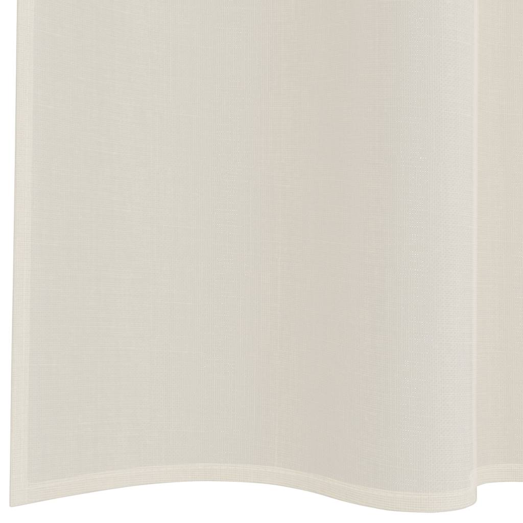 Tende in Voile con Tasche per Aste 2 pz Crema