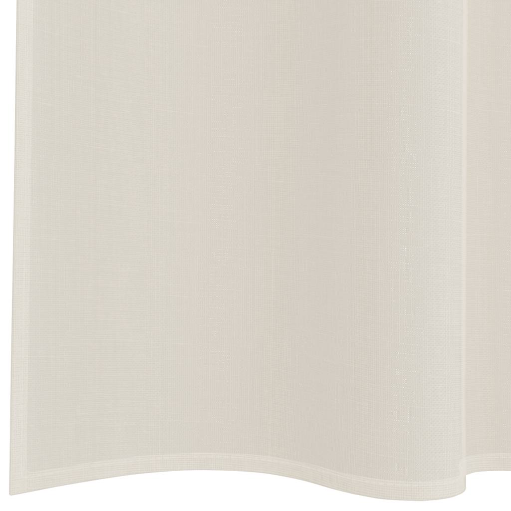 Tende in Voile con Tasche per Aste 2 pz Crema
