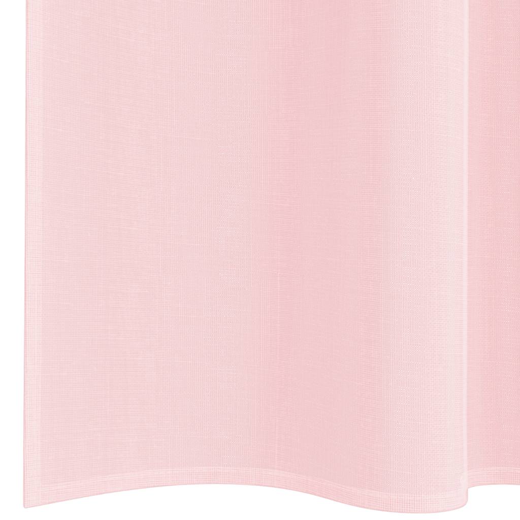 Tende in Voile con Tasche per Aste 2 pz Rosa Chiaro