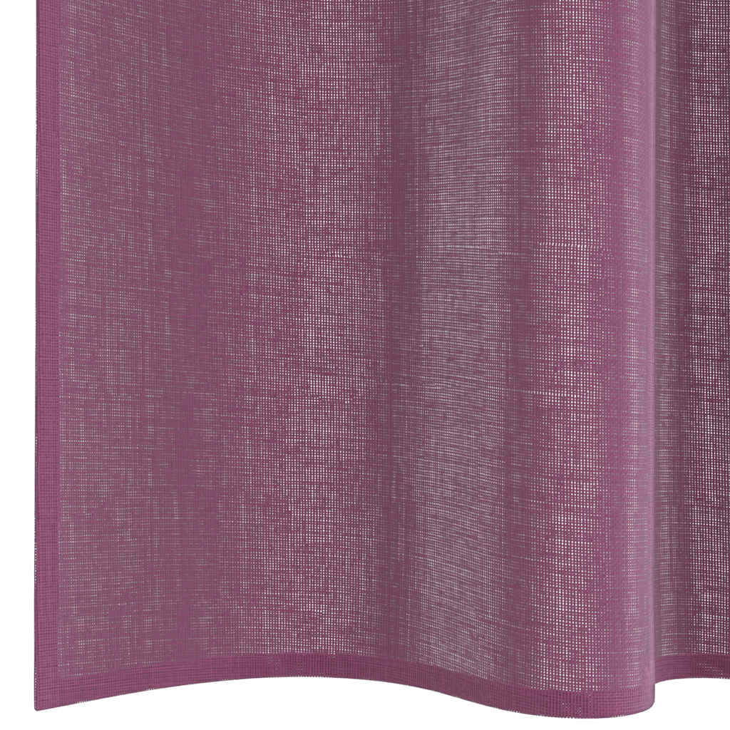 Tende in Voile con Tasche per Aste 2 pz Viola