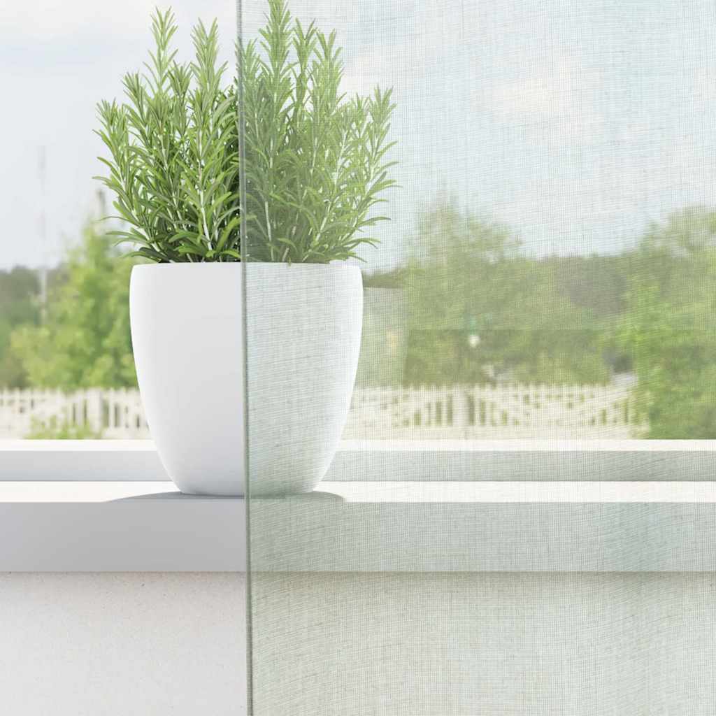 Tende in Voile con Tasche per Aste 2 pz Grigio Chiaro