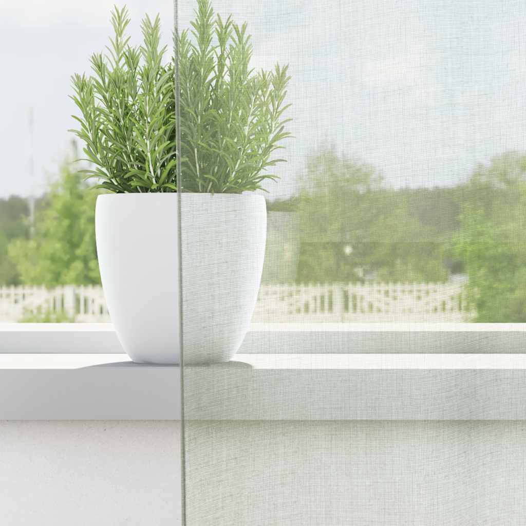 Tende in Voile con Tasche per Aste 2 pz Grigio Chiaro