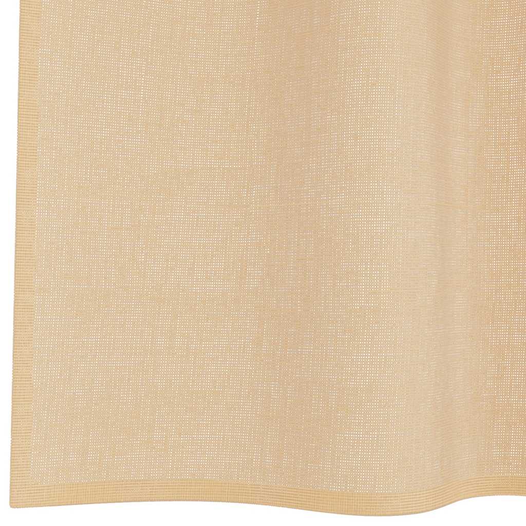 Tende in Voile con Tasche per Aste 2 pz Sabbia