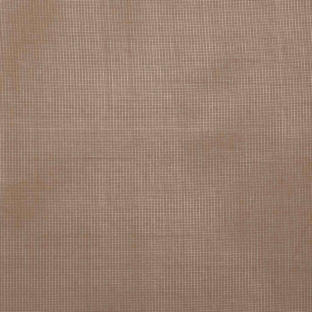 Tende in Voile con Tasche per Aste 2 pz Marrone Chiaro