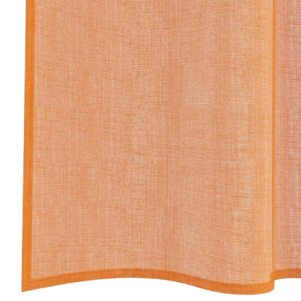 Tende in Voile con Tasche per Aste 2 pz Terracotta