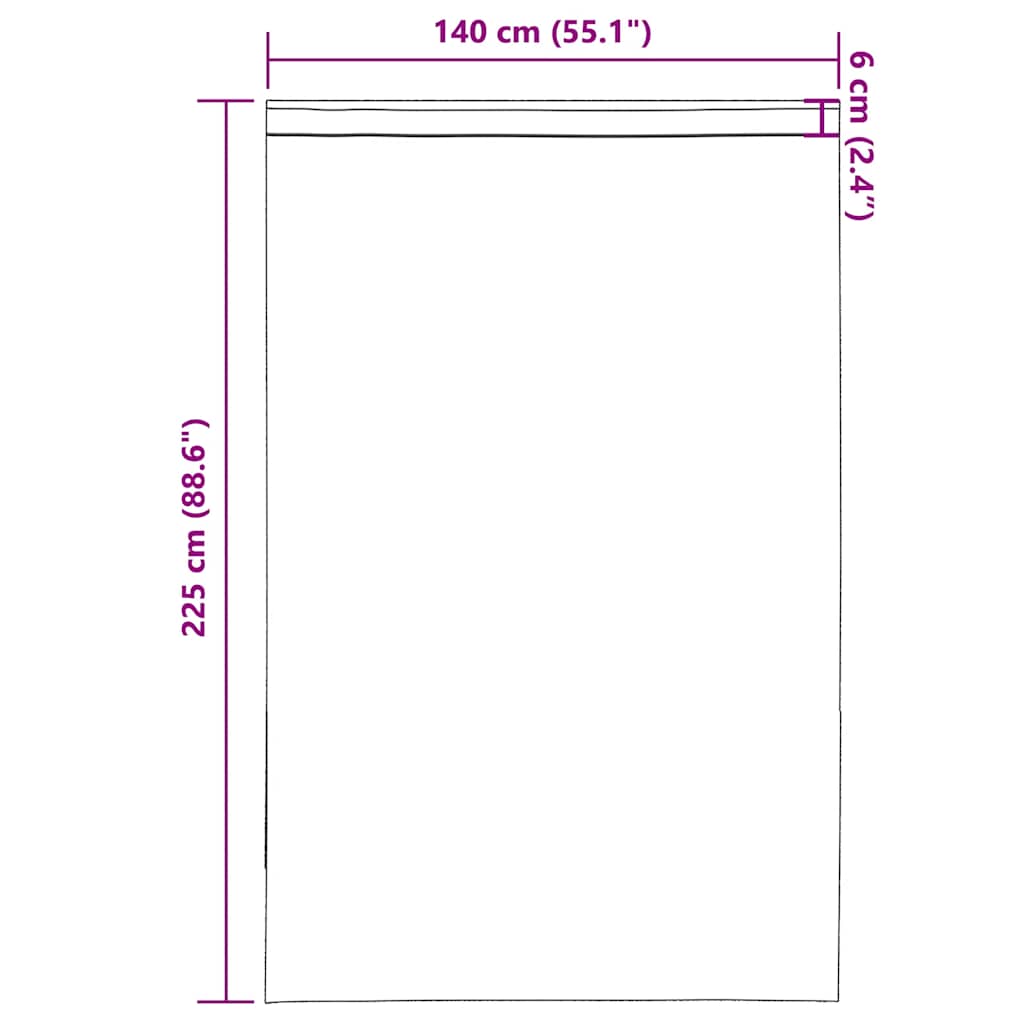 Tende in Voile con Tasche per Aste 2 pz Terracotta