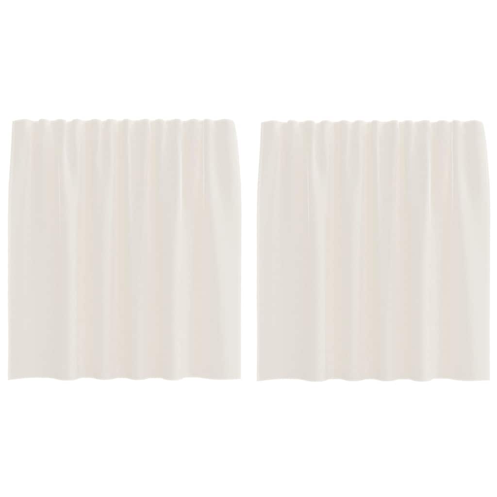 Tende in Voile con Linguetta 2 pz Crema
