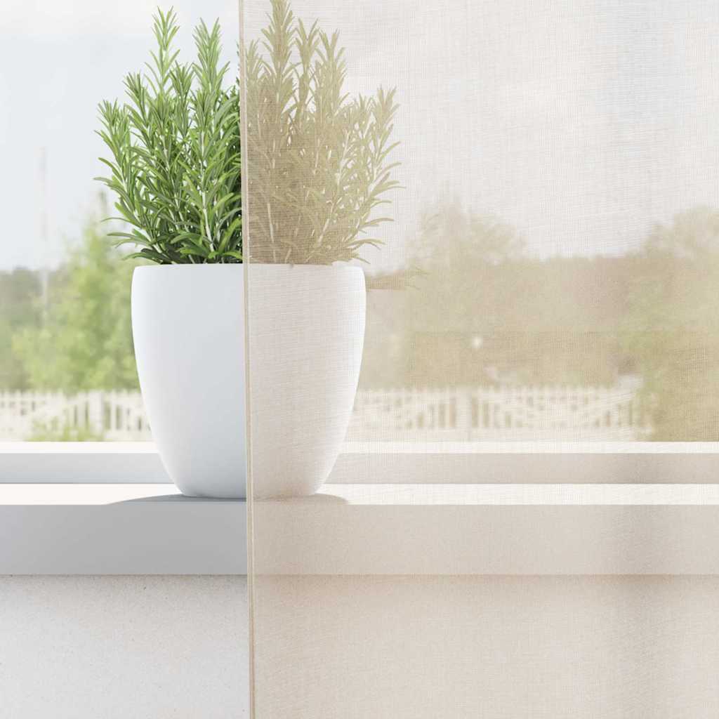 Tende in Voile con Linguetta 2 pz Crema