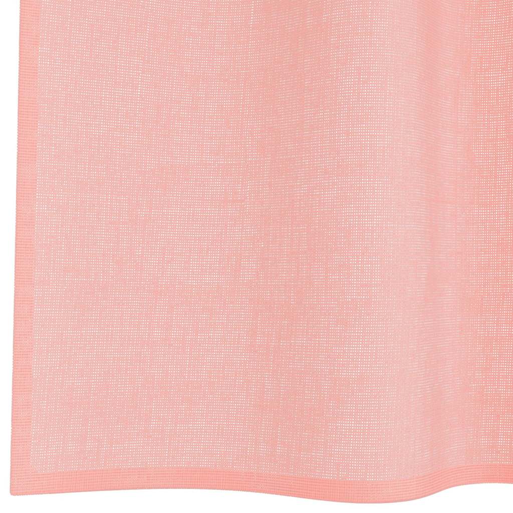 Tende in Voile con Passanti 2 pz Rosa 140x140 cm