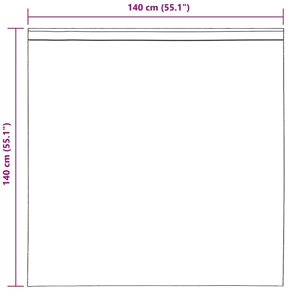 Tende in Voile con Passanti 2 pz Rosa 140x140 cm
