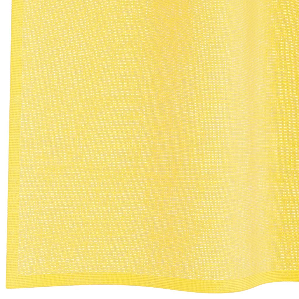 Tende in Voile con Passanti 2 pz Giallo 140x175 cm