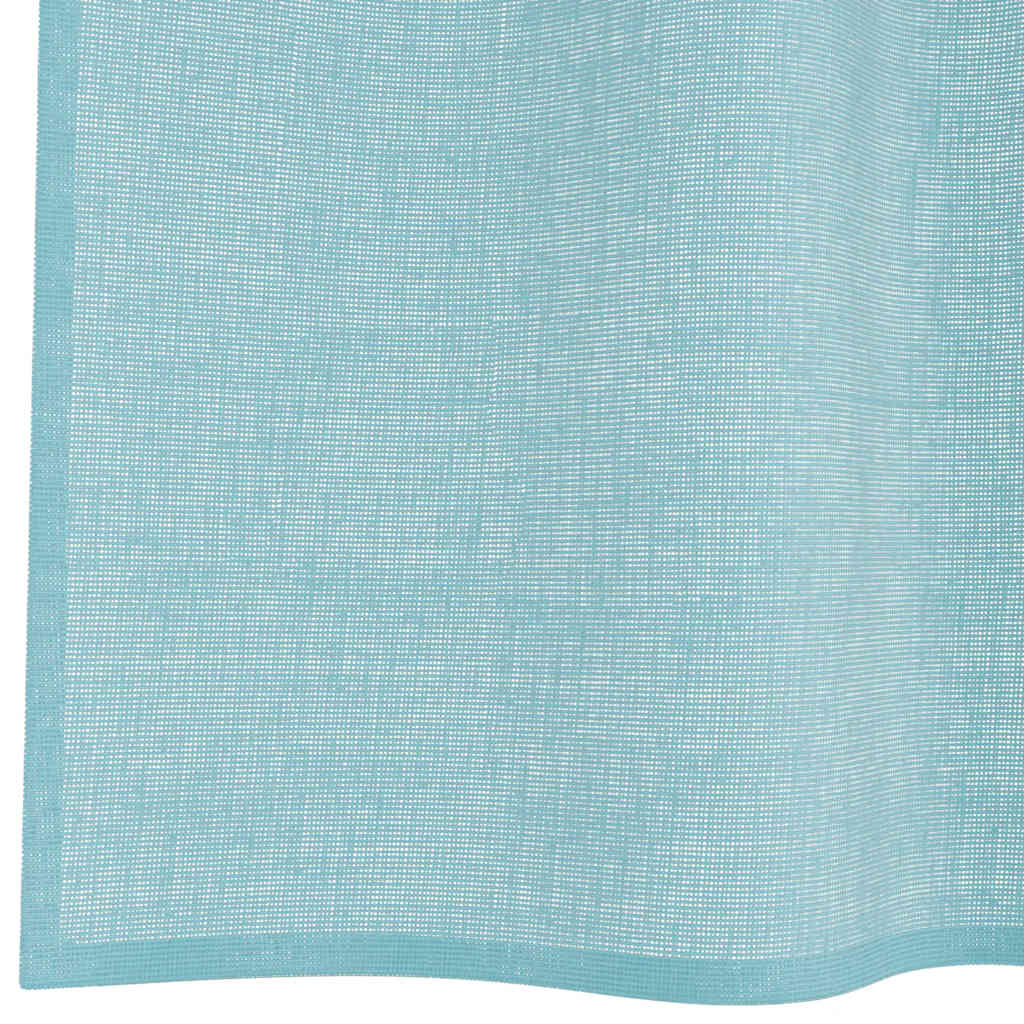 Tende in Voile con Passanti 2 pz Turchese 140x245 cm
