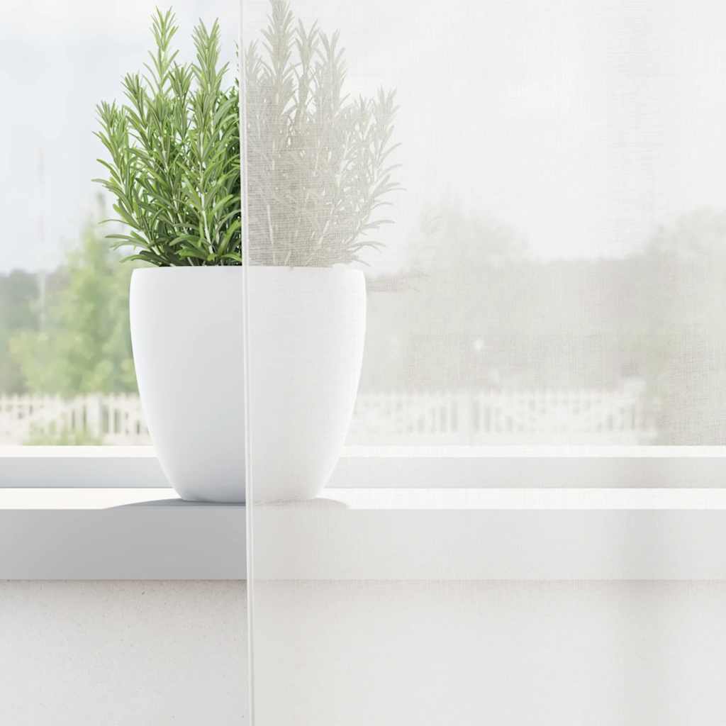 Tende in Voile con Passanti 2 pz Bianco 140x140 cm