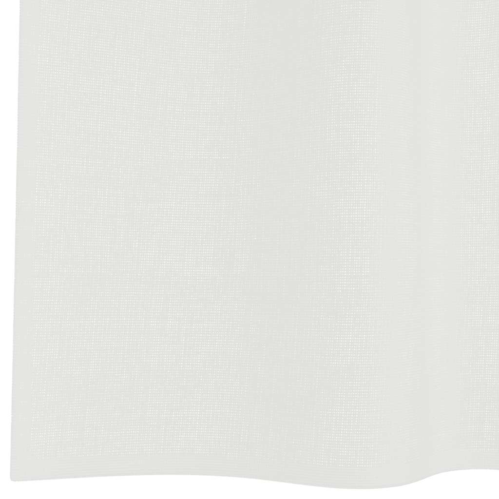 Tende in Voile con Passanti 2 pz Bianco 140x175 cm