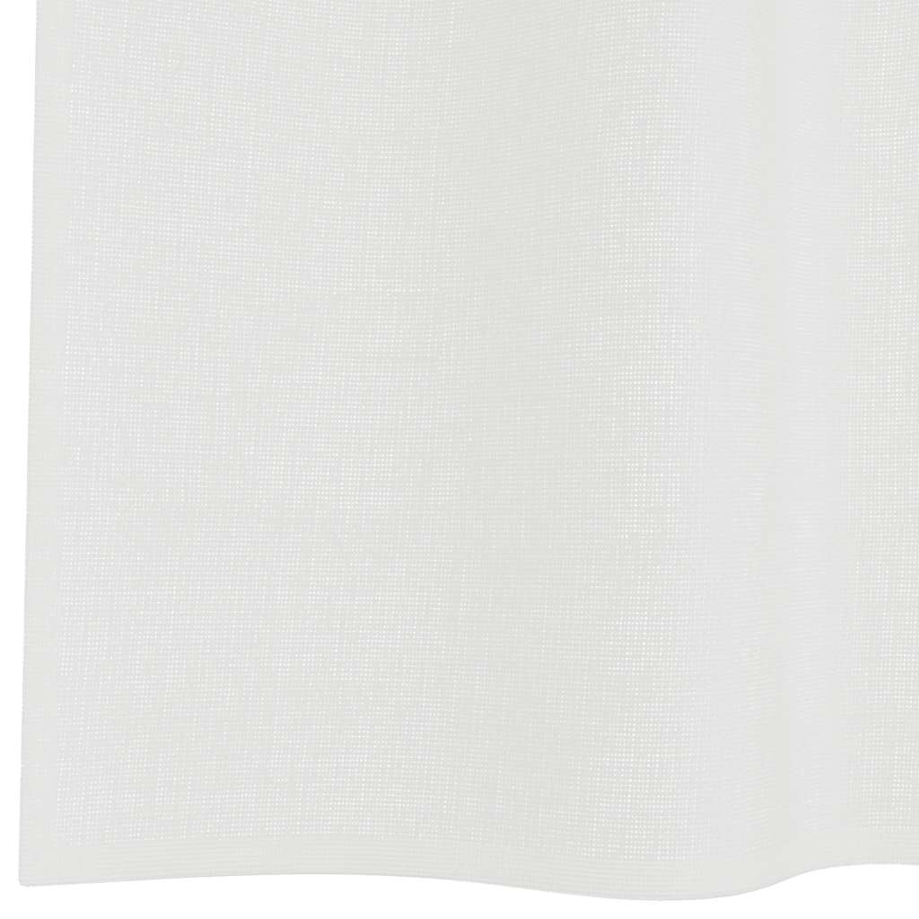 Tende in Voile con Passanti 2 pz Bianco 140x245 cm