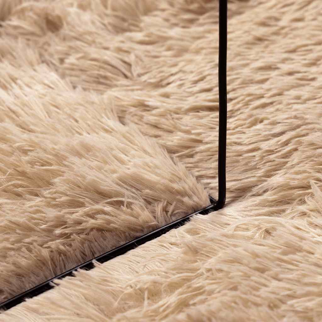 Tappeto Shaggy a Pelo Lungo NAVARRA Beige 60x100 cm poliestere