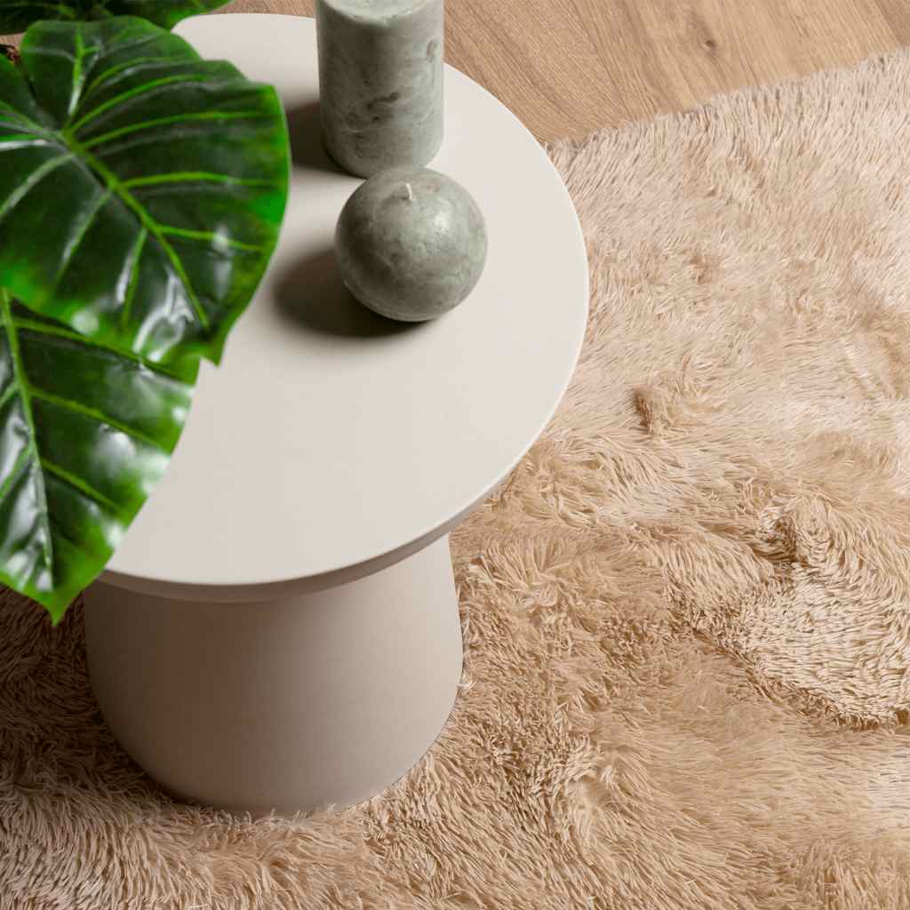 Tappeto Shaggy a Pelo Lungo NAVARRA Beige 80x150 cm poliestere