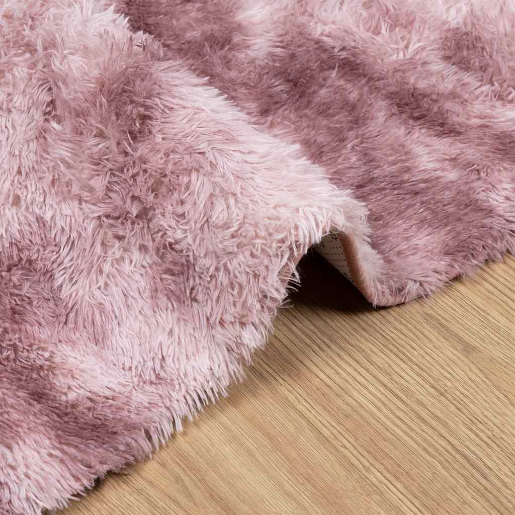 Tappeto Shaggy a Pelo Lungo NAVARRA Rosa Antico 80x150 cm