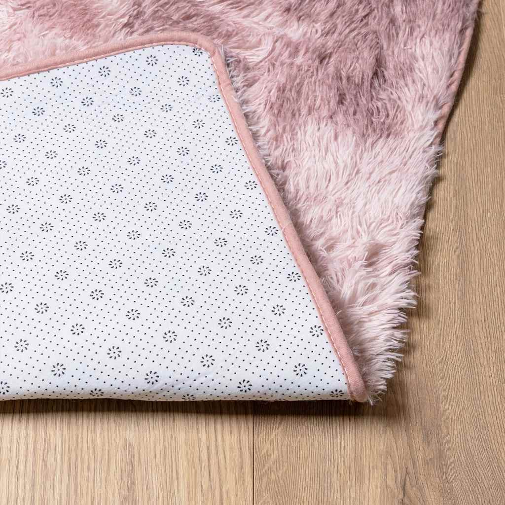 Tappeto Shaggy a Pelo Lungo NAVARRA Rosa Antico 80x150 cm
