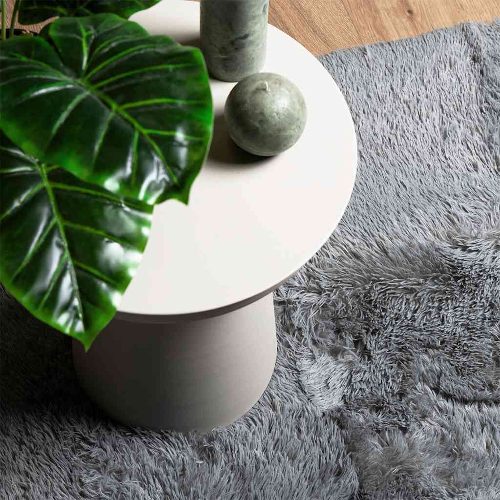 Tappeto Shaggy a Pelo Lungo NAVARRA Grigio Chiaro 80x150 cm