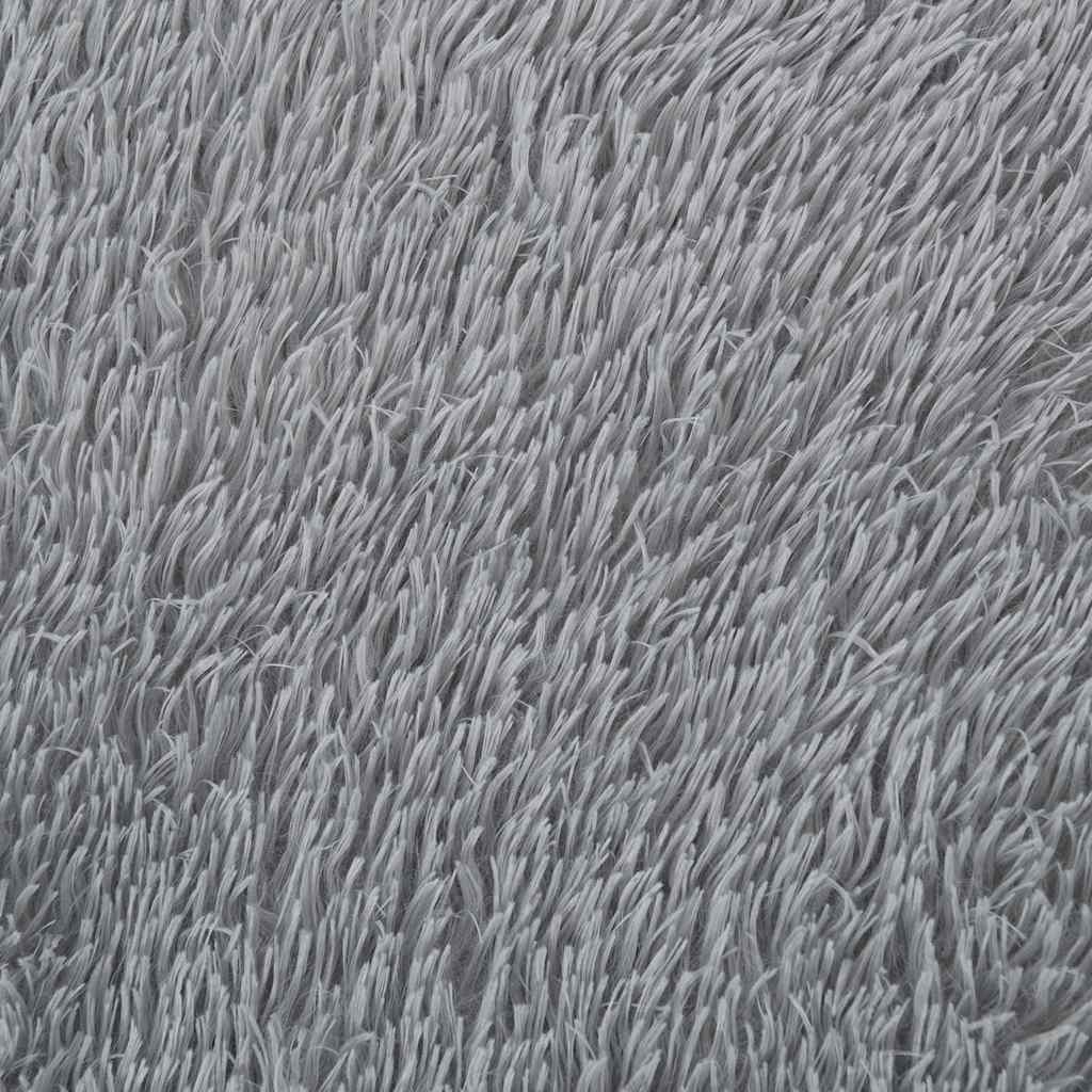 Tappeto Shaggy a Pelo Lungo NAVARRA Grigio Chiaro 80x150 cm