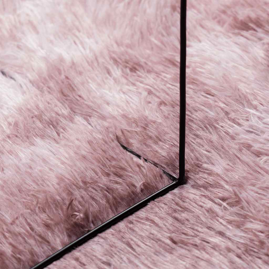 Tappeto Shaggy a Pelo Lungo NAVARRA Rosa Antico 120x170cm