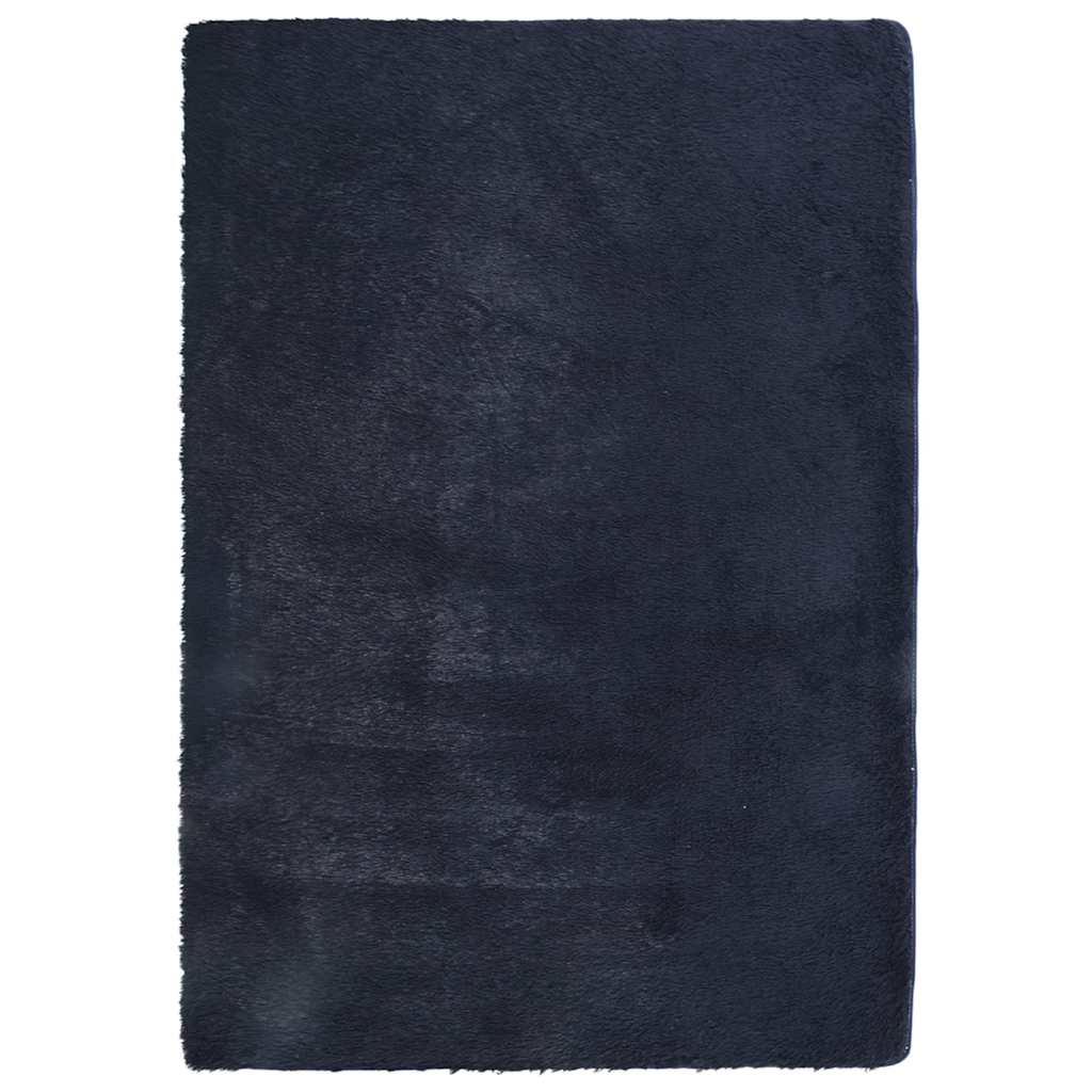 Tappeto Shaggy a Pelo Lungo NAVARRA Blu Marino 120x170 cm