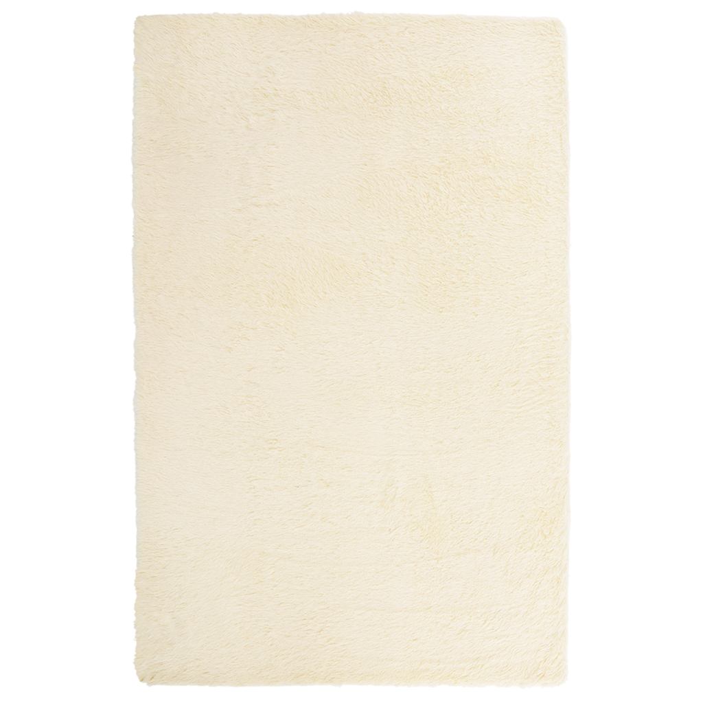Tappeto Shaggy a Pelo Lungo NAVARRA Crema 130x200 cm poliestere