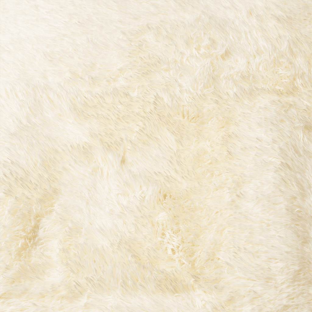 Tappeto Shaggy a Pelo Lungo NAVARRA Crema 130x200 cm poliestere