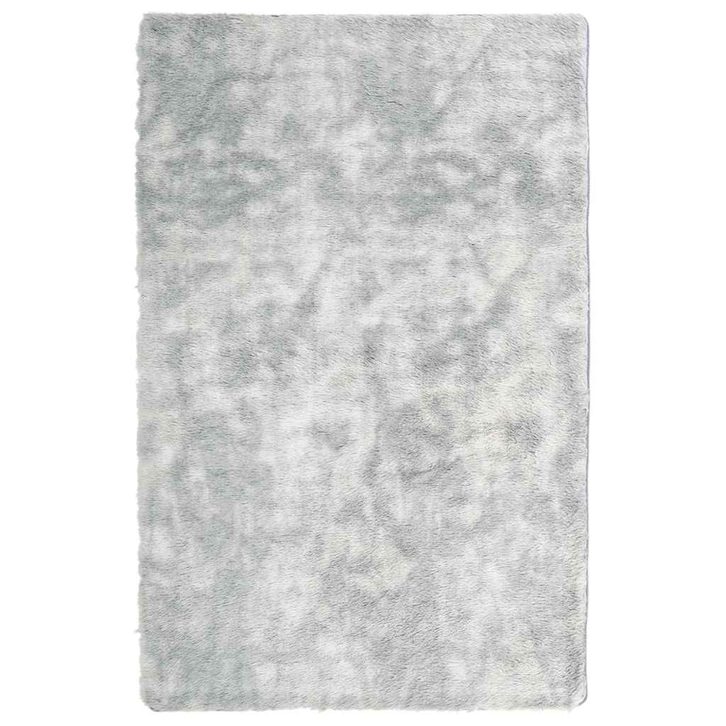 Tappeto Shaggy a Pelo Lungo NAVARRA Grigio Argento 130x200cm