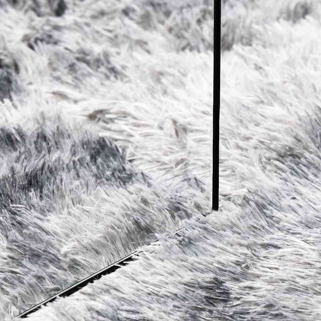 Tappeto Shaggy a Pelo Lungo NAVARRA Grigio Argento 130x200cm