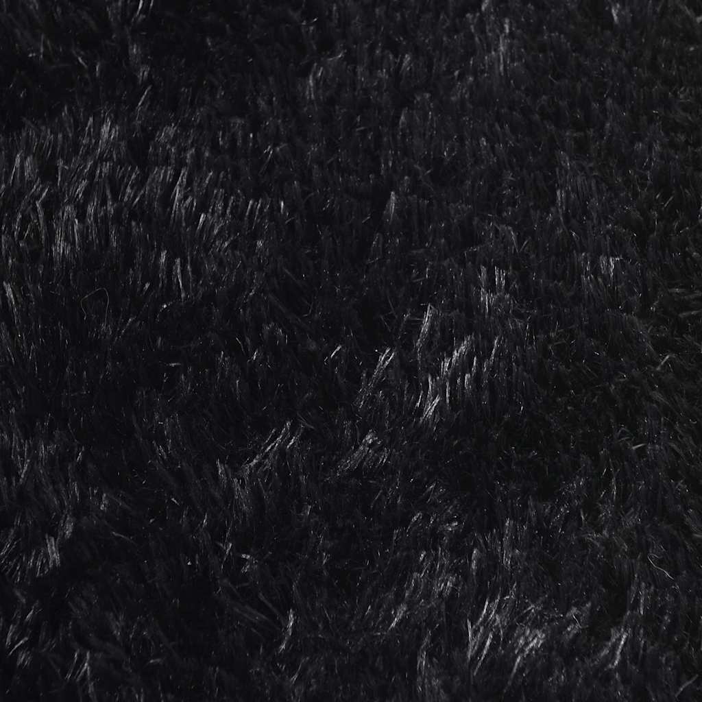 Tappeto Shaggy a Pelo Lungo NAVARRA Nero 160x230 cm poliestere