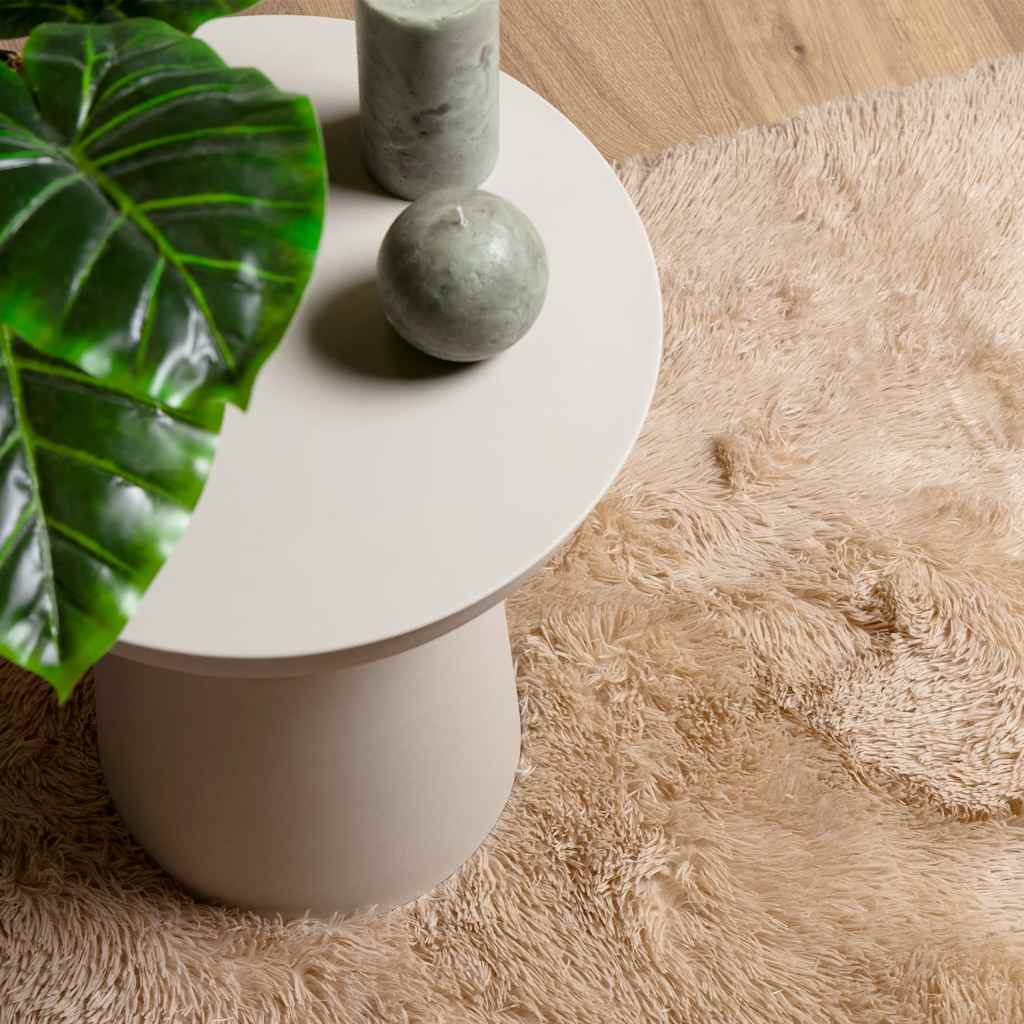 Tappeto Shaggy a Pelo Lungo NAVARRA Beige 200x290 cm poliestere