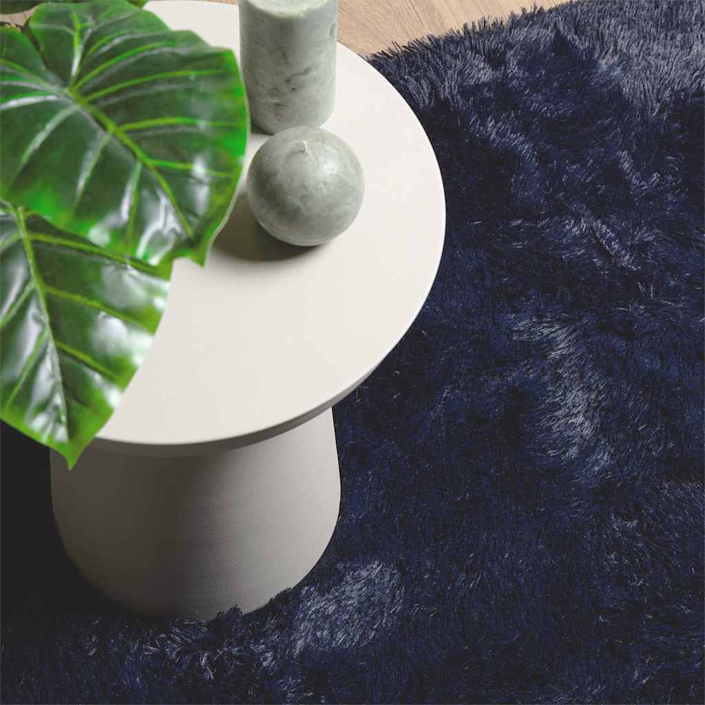 Tappeto Shaggy a Pelo Lungo NAVARRA Blu Marino 200x290 cm