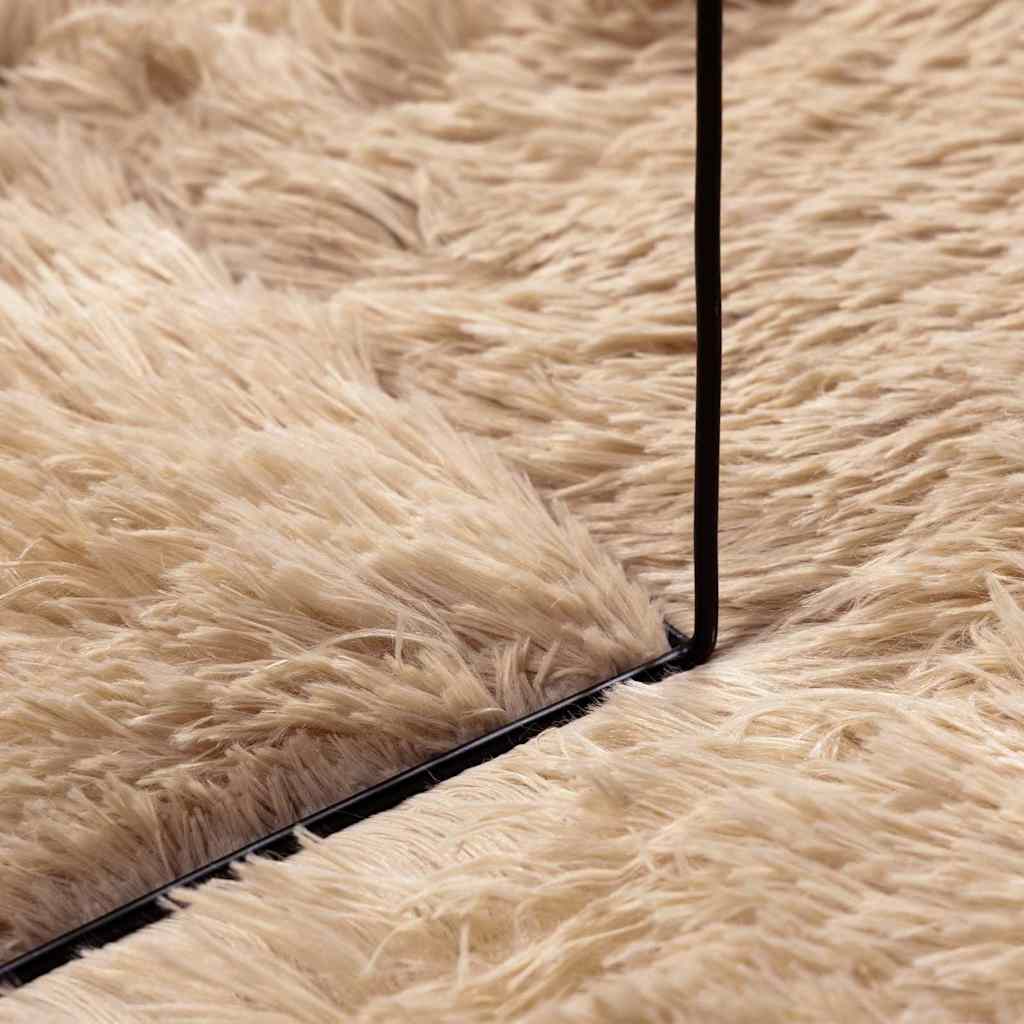 Tappeto Shaggy a Pelo Lungo NAVARRA Beige 240x340 cm poliestere