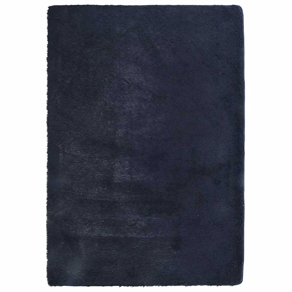 Tappeto Shaggy a Pelo Lungo NAVARRA Blu Marino 240x340 cm