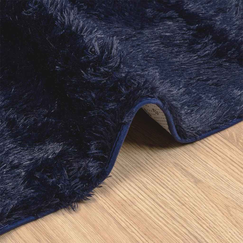 Tappeto Shaggy a Pelo Lungo NAVARRA Blu Marino 240x340 cm