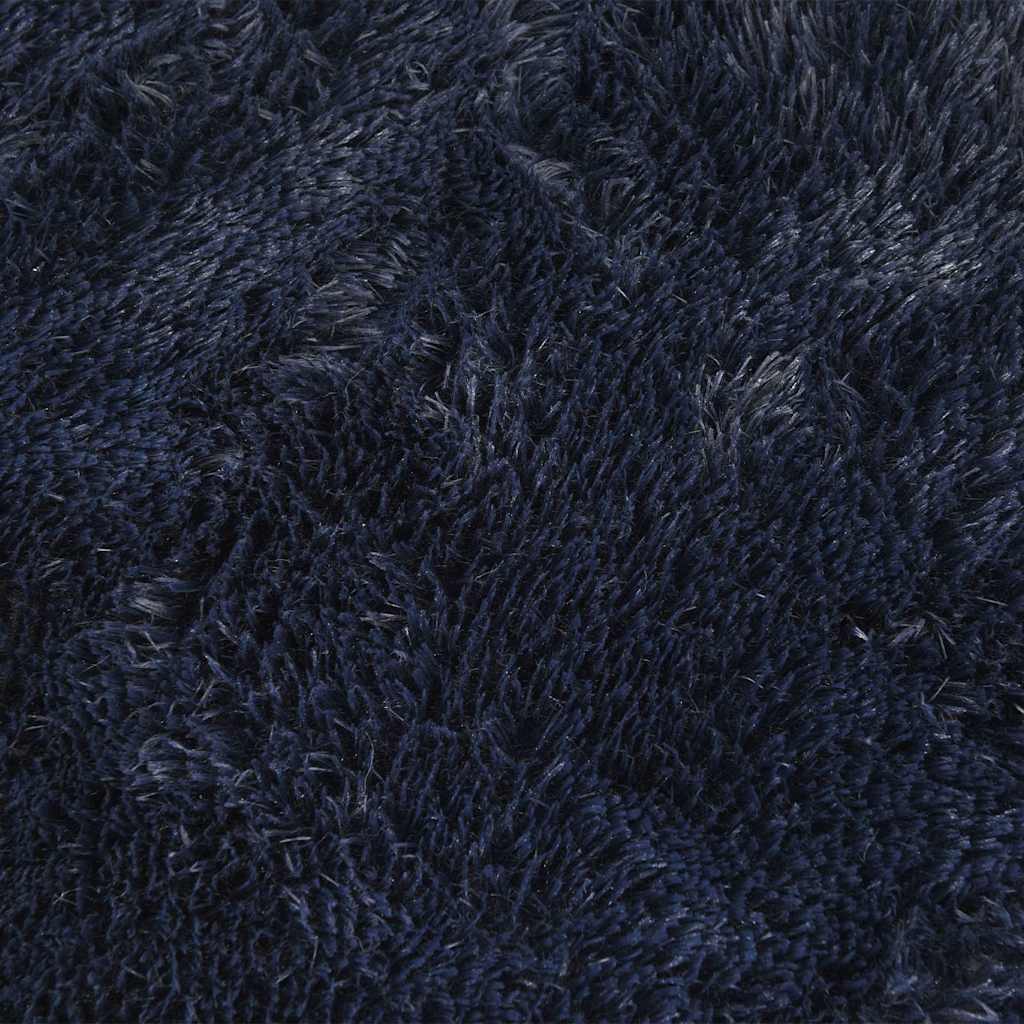 Tappeto Shaggy a Pelo Lungo NAVARRA Blu Marino 240x340 cm