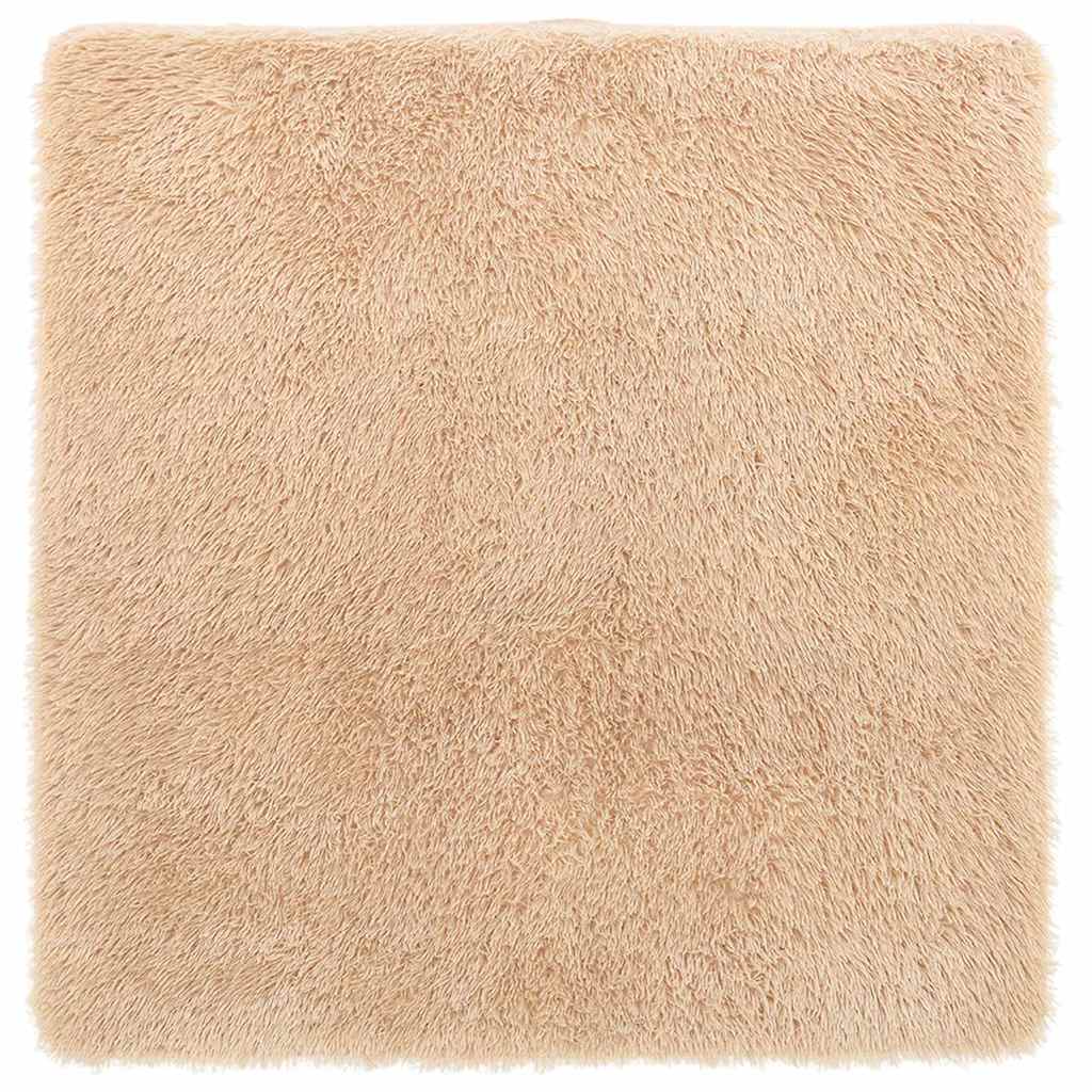 Tappeto Shaggy a Pelo Lungo NAVARRA Beige 240x240 cm poliestere